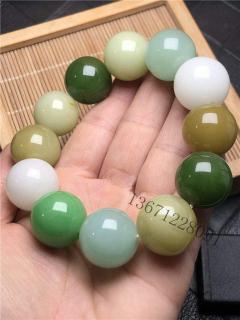 热销正品和田玉多宝手链