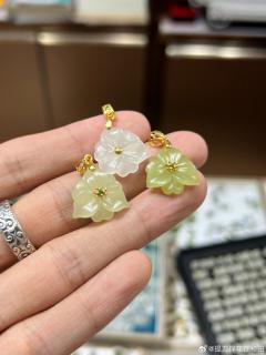 925银镶小花吊坠